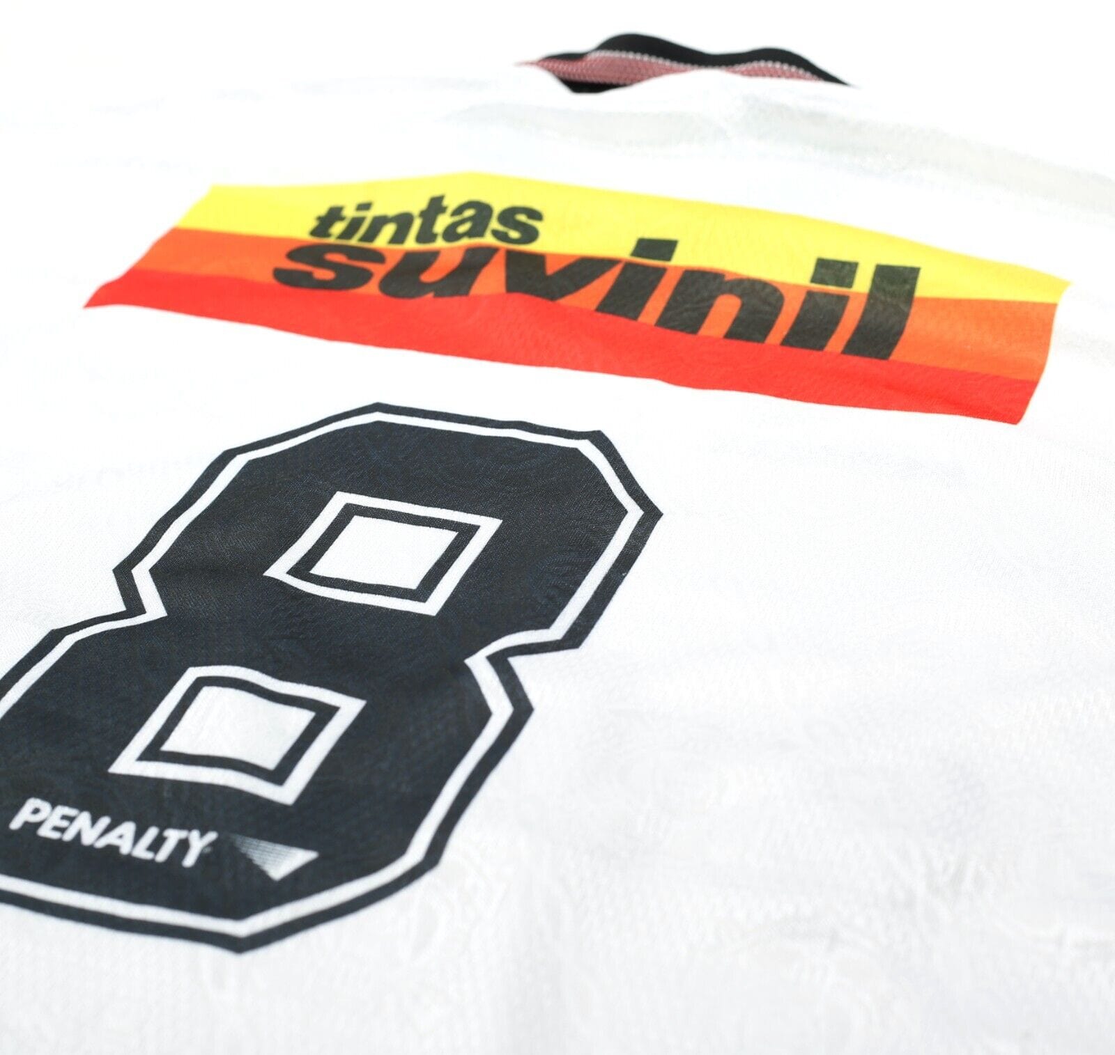 1996 EDMUNDO #8 Corinthians Vintage Penalty Home Football Shirt Jersey (M)