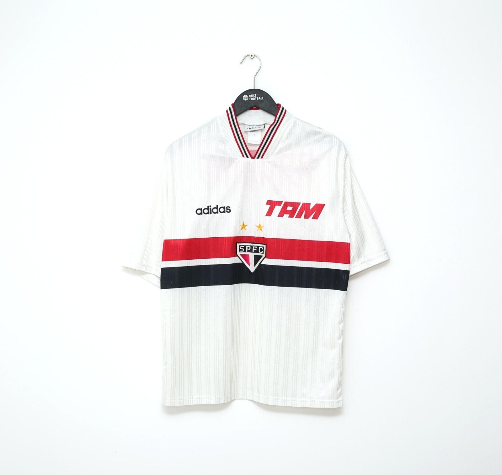 1996 SAO PAULO Vintage adidas Home Football Shirt Jersey (M)