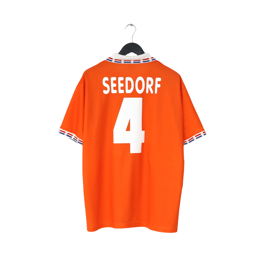 1996 SEEDORF #4 Holland Vintage Lotto Home Football Shirt (XL) Netherlands