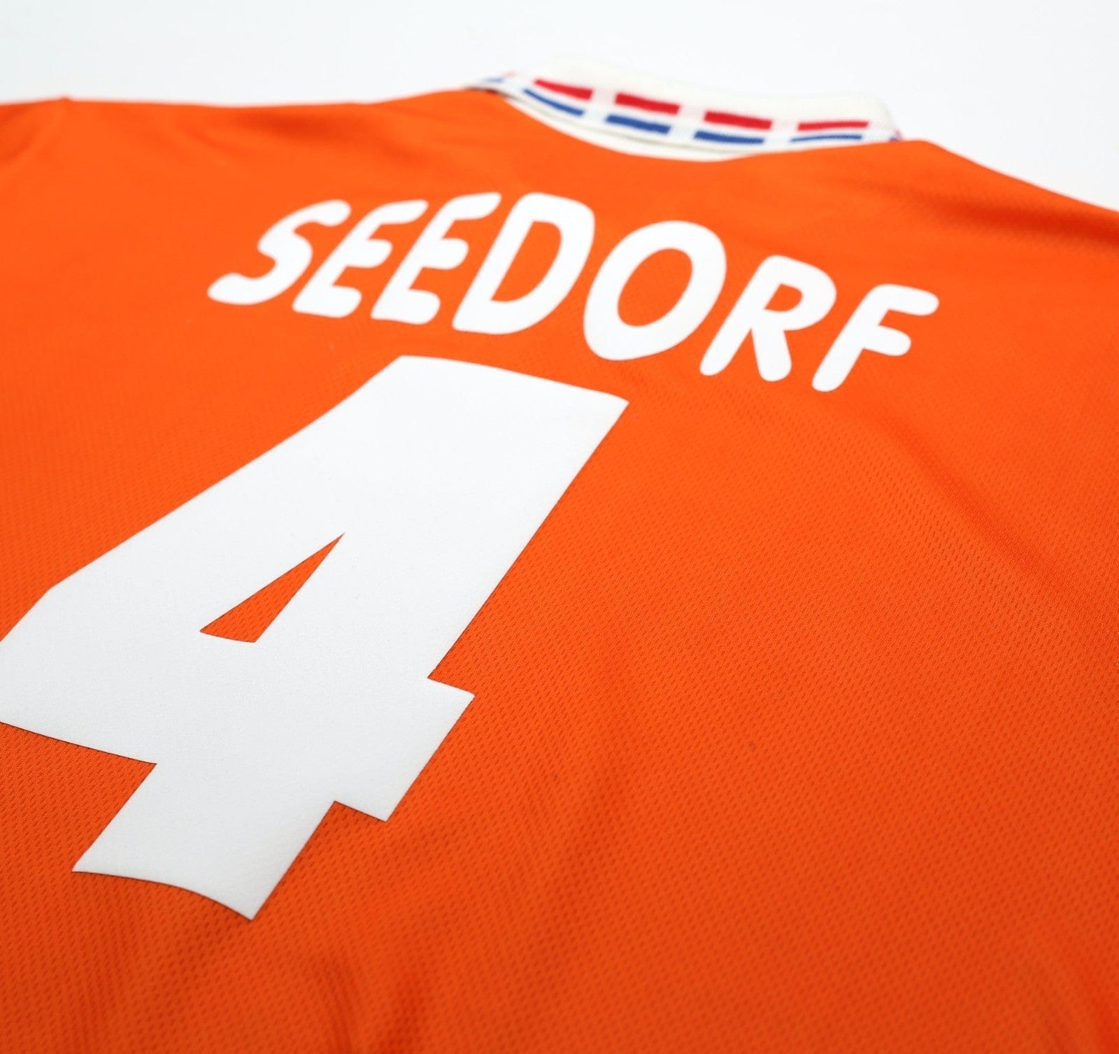 1996 SEEDORF #4 Holland Vintage Lotto Home Football Shirt (XL) Netherlands