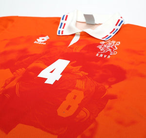 1996 SEEDORF #4 Holland Vintage Lotto Home Football Shirt (XL) Netherlands