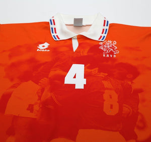 1996 SEEDORF #4 Holland Vintage Lotto Home Football Shirt (XL) Netherlands