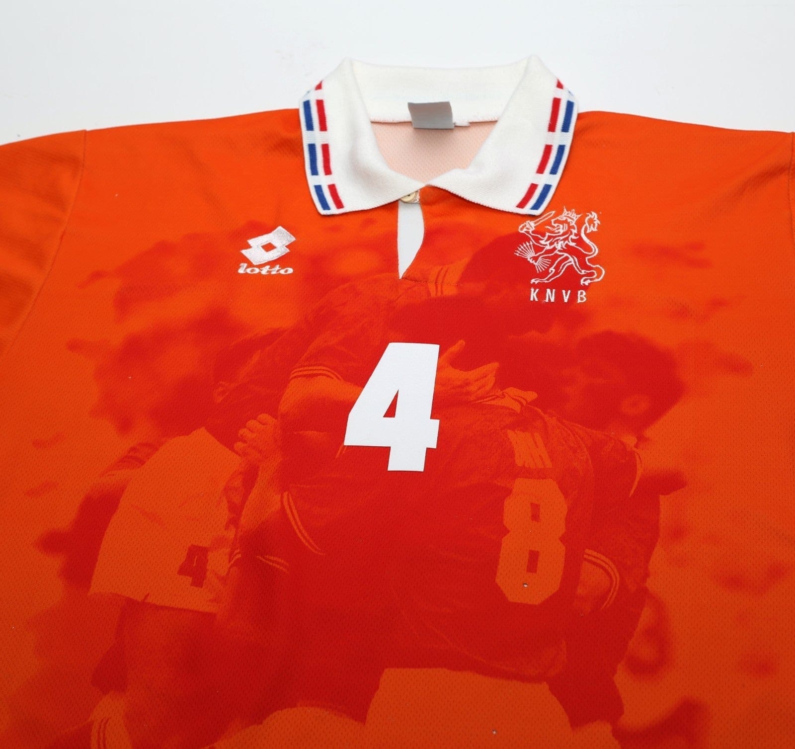 1996 SEEDORF #4 Holland Vintage Lotto Home Football Shirt (XL) Netherlands