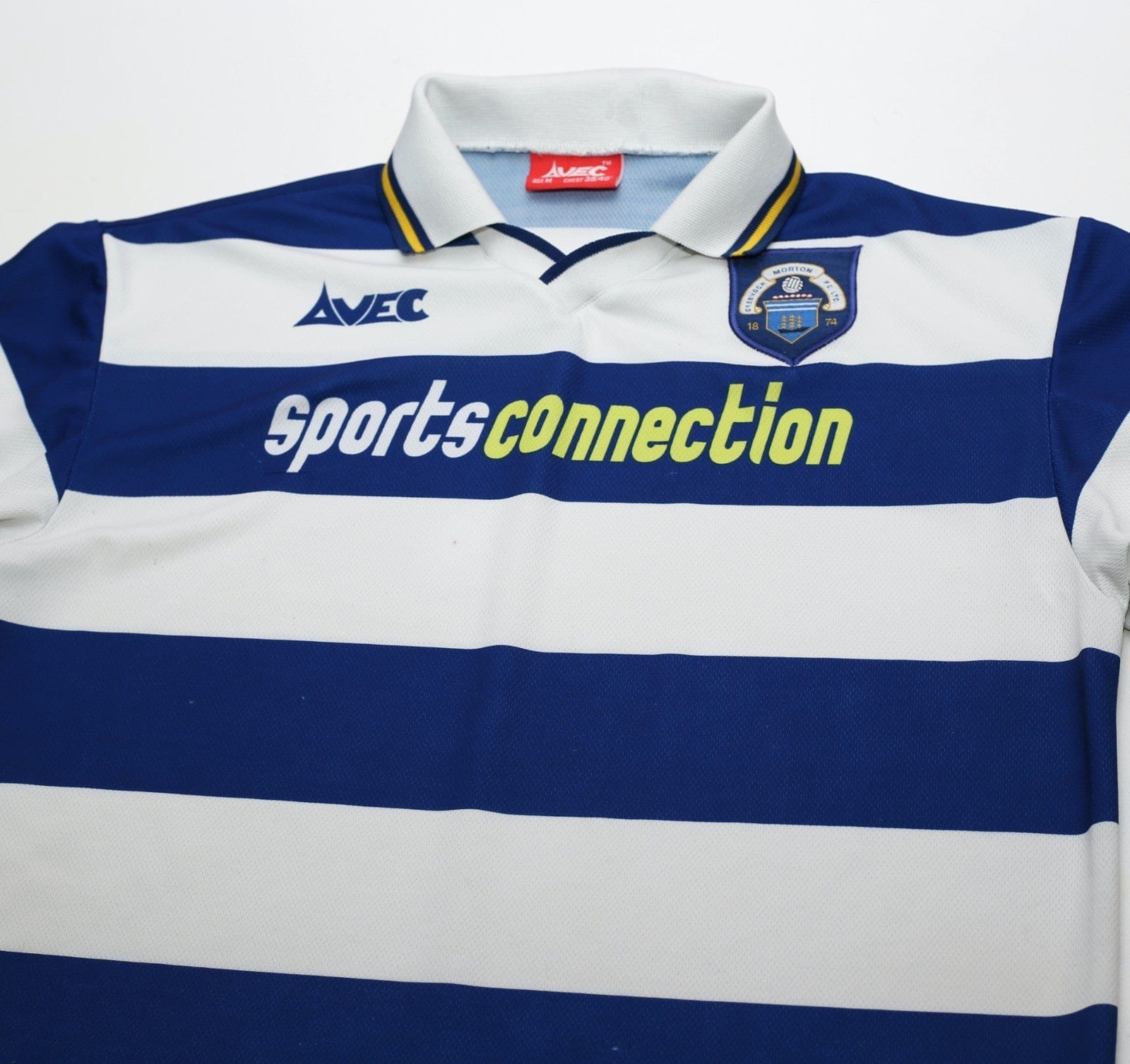 1997/00 GREENOCK MORTON Vintage Avec Home Football Shirt (M)