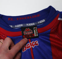 1997/98 ANDERSON #9 Barcelona Vintage Kappa Player Spec Home Football Shirt (XL)