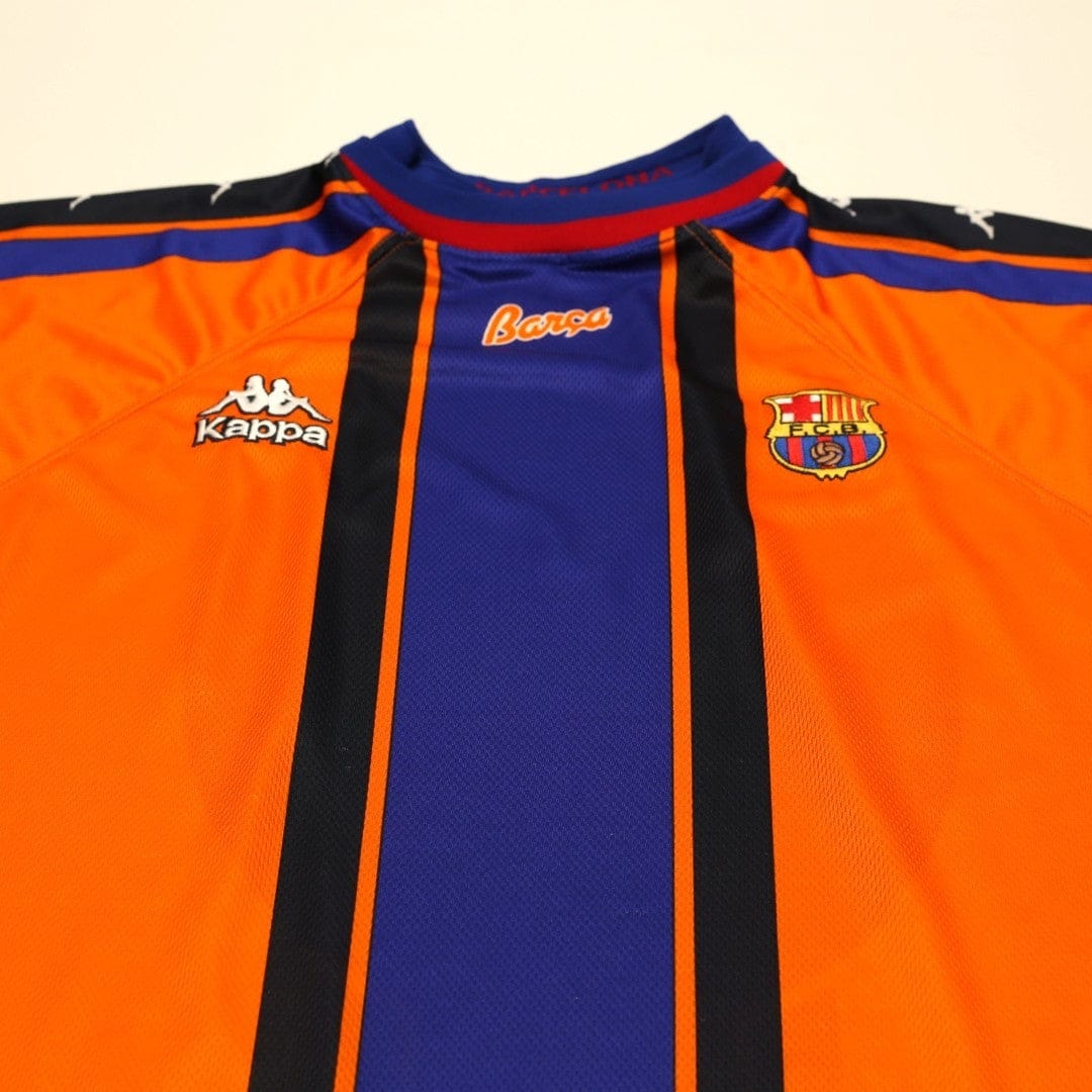 1997/98 Barcelona Vintage Kappa Away Football Shirt (M)