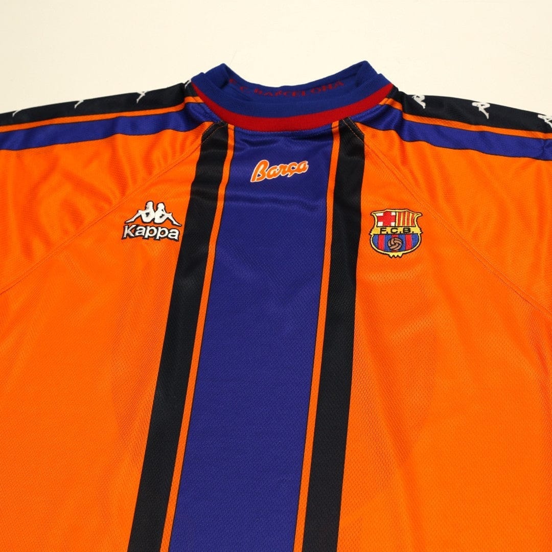 1997/98 Barcelona Vintage Kappa Away Football Shirt (M)