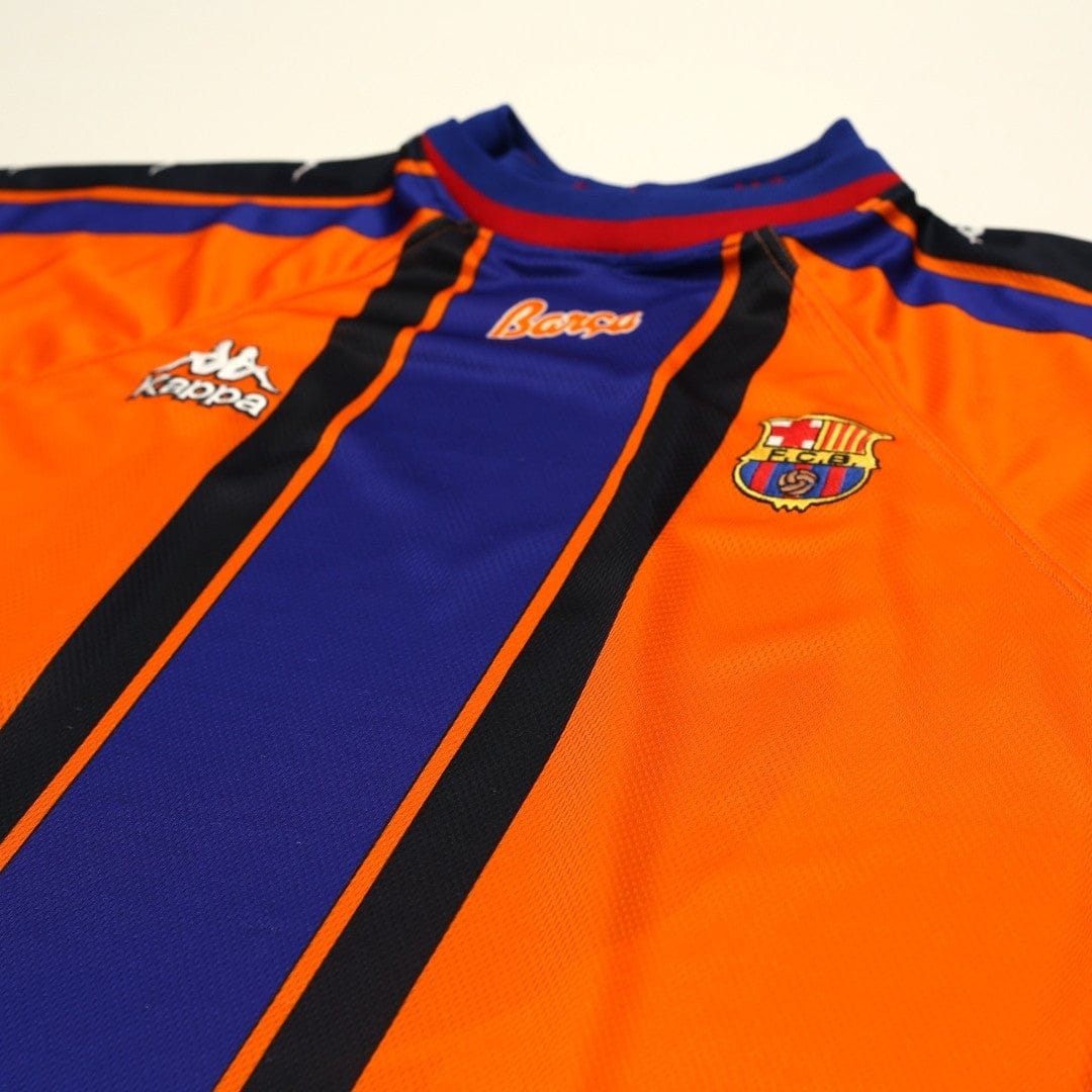 1997/98 Barcelona Vintage Kappa Away Football Shirt (M)