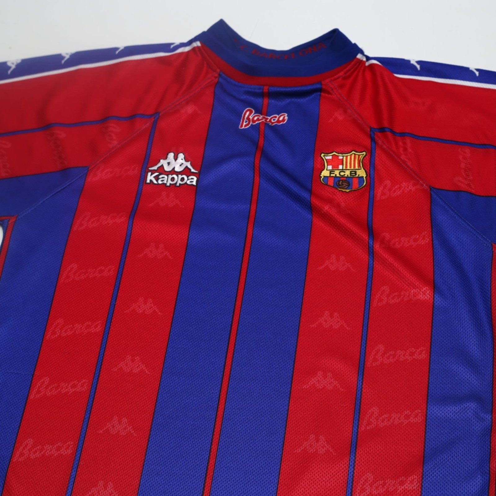 1997/98 Barcelona Vintage Kappa Home Football Shirt (M/L)