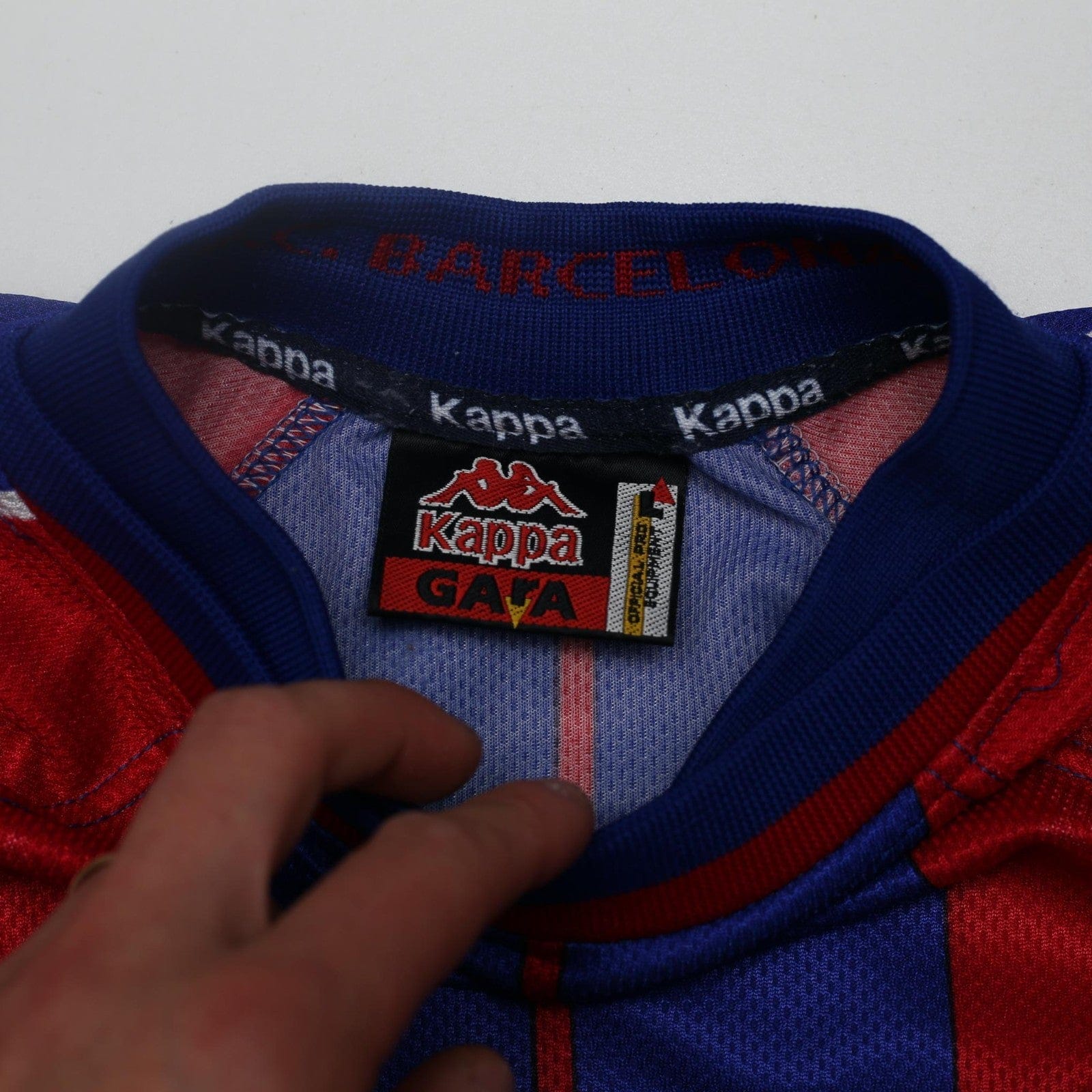 1997/98 Barcelona Vintage Kappa Home Football Shirt (M/L)