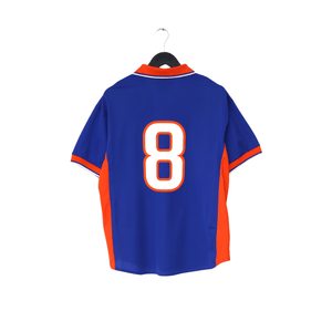 1997/98 BERGKAMP #8 Holland Vintage Nike Away Football Shirt (L) Netherlands