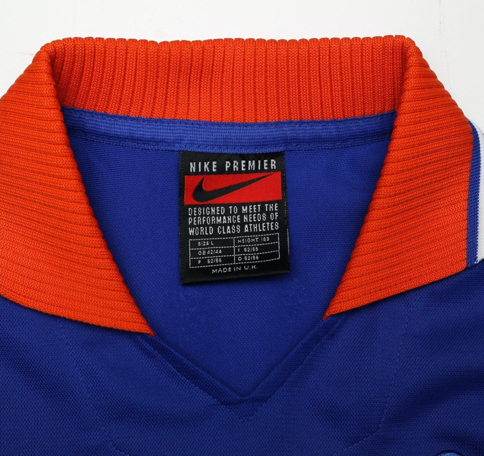 1997/98 BERGKAMP #8 Holland Vintage Nike Away Football Shirt (L) Netherlands