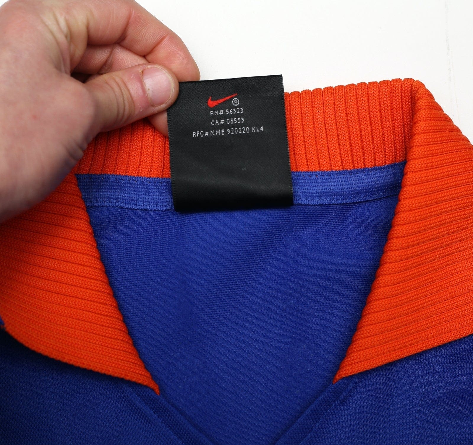 1997/98 BERGKAMP #8 Holland Vintage Nike Away Football Shirt (L) Netherlands