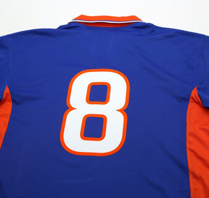 1997/98 BERGKAMP #8 Holland Vintage Nike Away Football Shirt (L) Netherlands