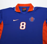 1997/98 BERGKAMP #8 Holland Vintage Nike Away Football Shirt (L) Netherlands