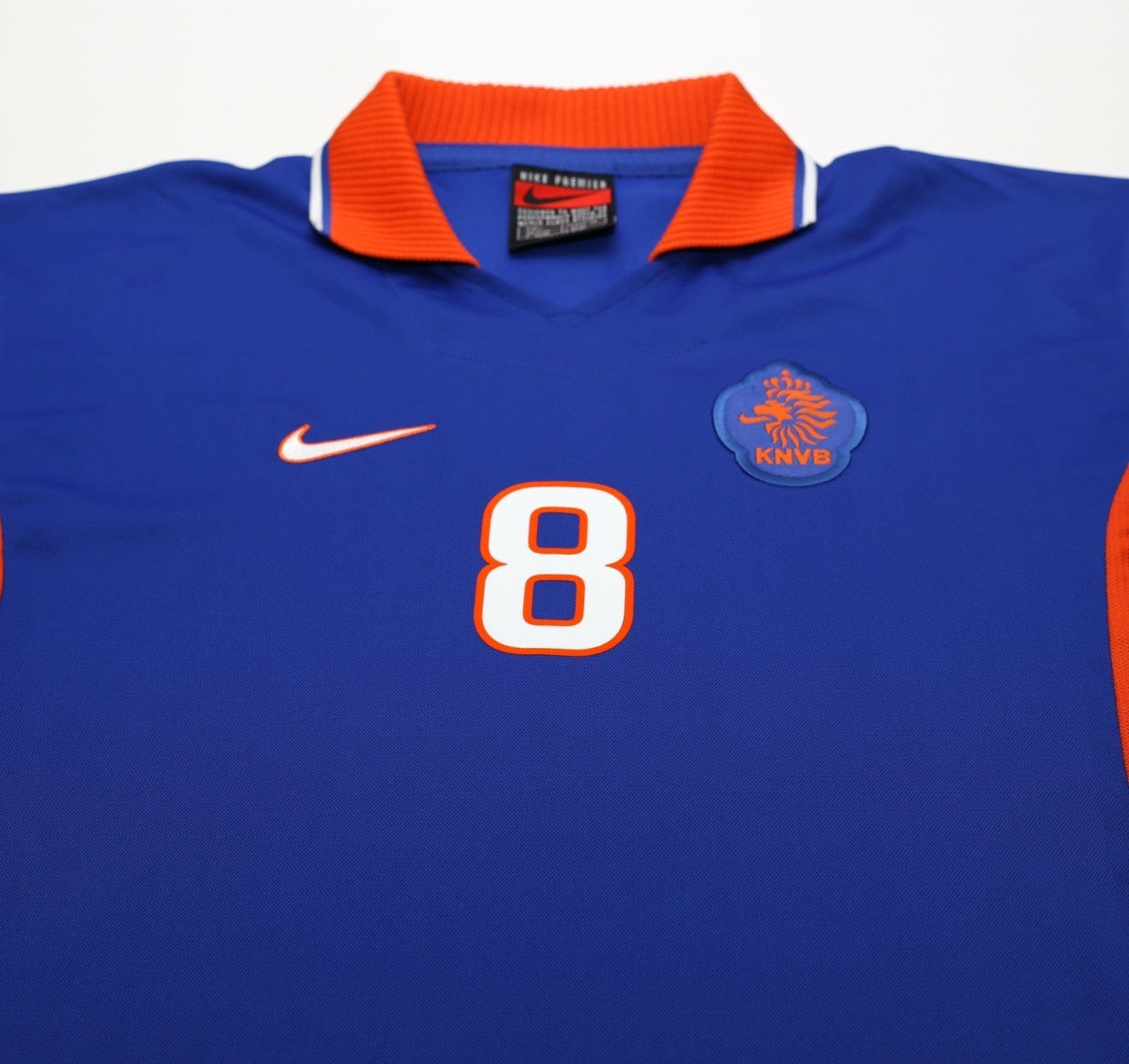 1997/98 BERGKAMP #8 Holland Vintage Nike Away Football Shirt (L) Netherlands