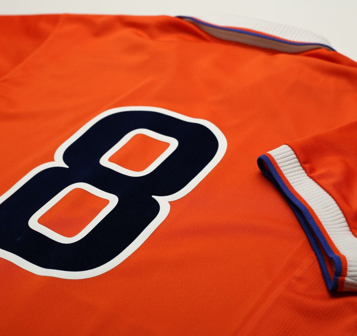 1997/98 BERGKAMP #8 Holland Vintage Nike Home Football Shirt (L)