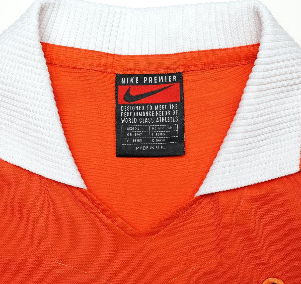 1997/98 BERGKAMP #8 Holland Vintage Nike Home Football Shirt (XL) Netherlands