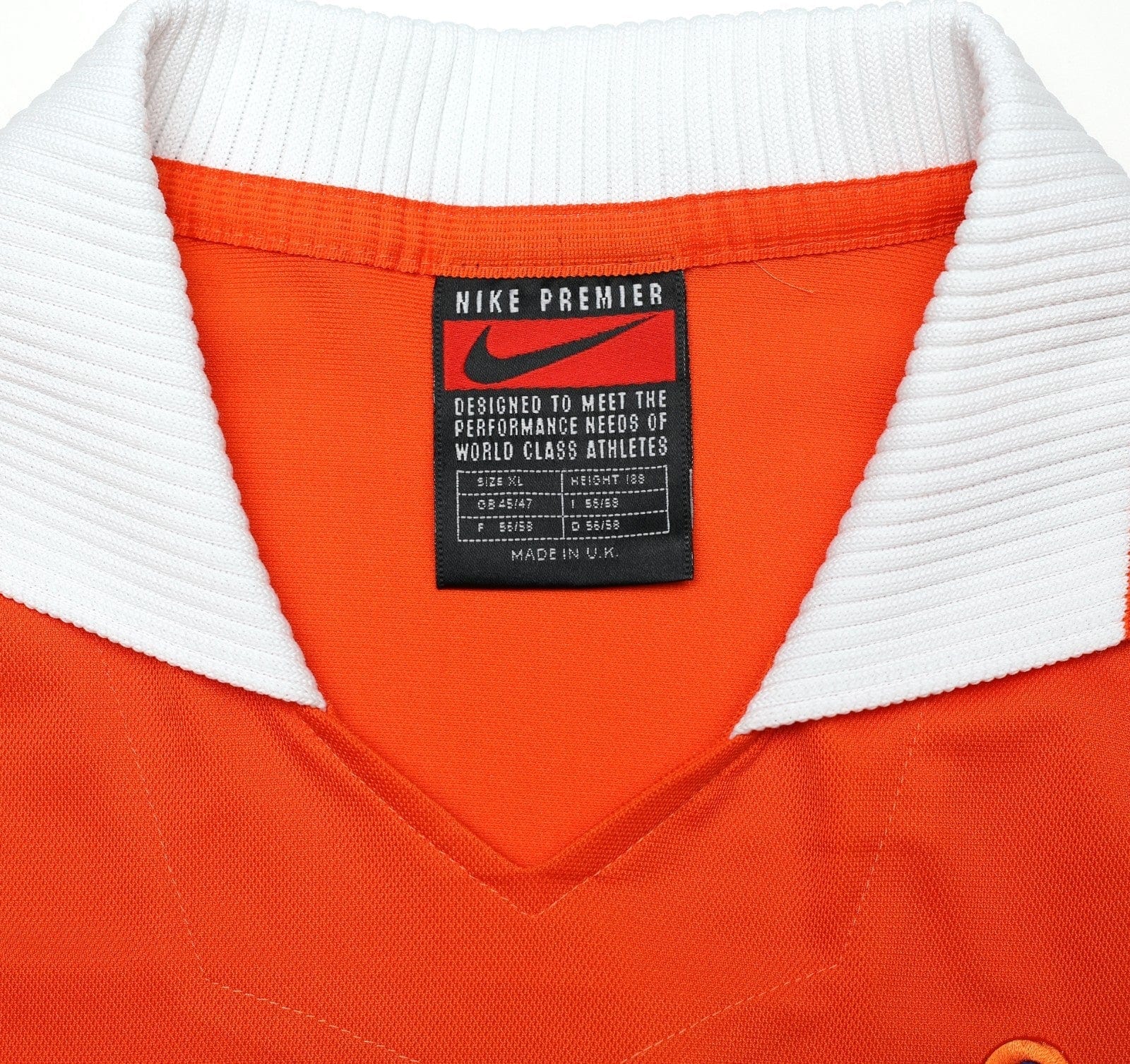 1997/98 BERGKAMP #8 Holland Vintage Nike Home Football Shirt (XL) Netherlands