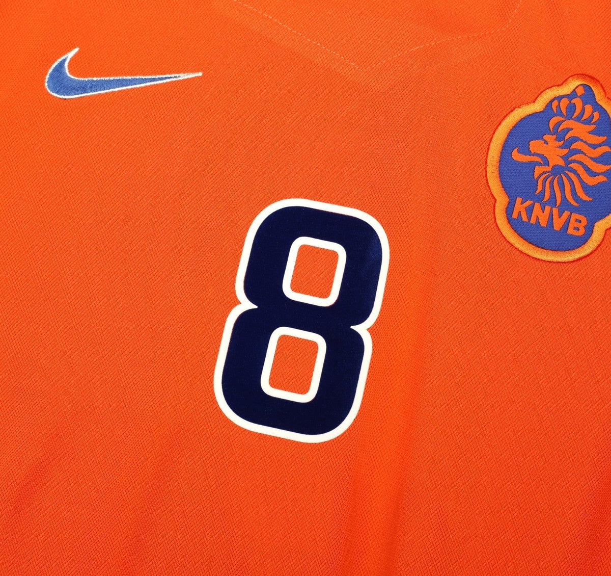 1997/98 BERGKAMP #8 Holland Vintage Nike Home Football Shirt (XL) Netherlands