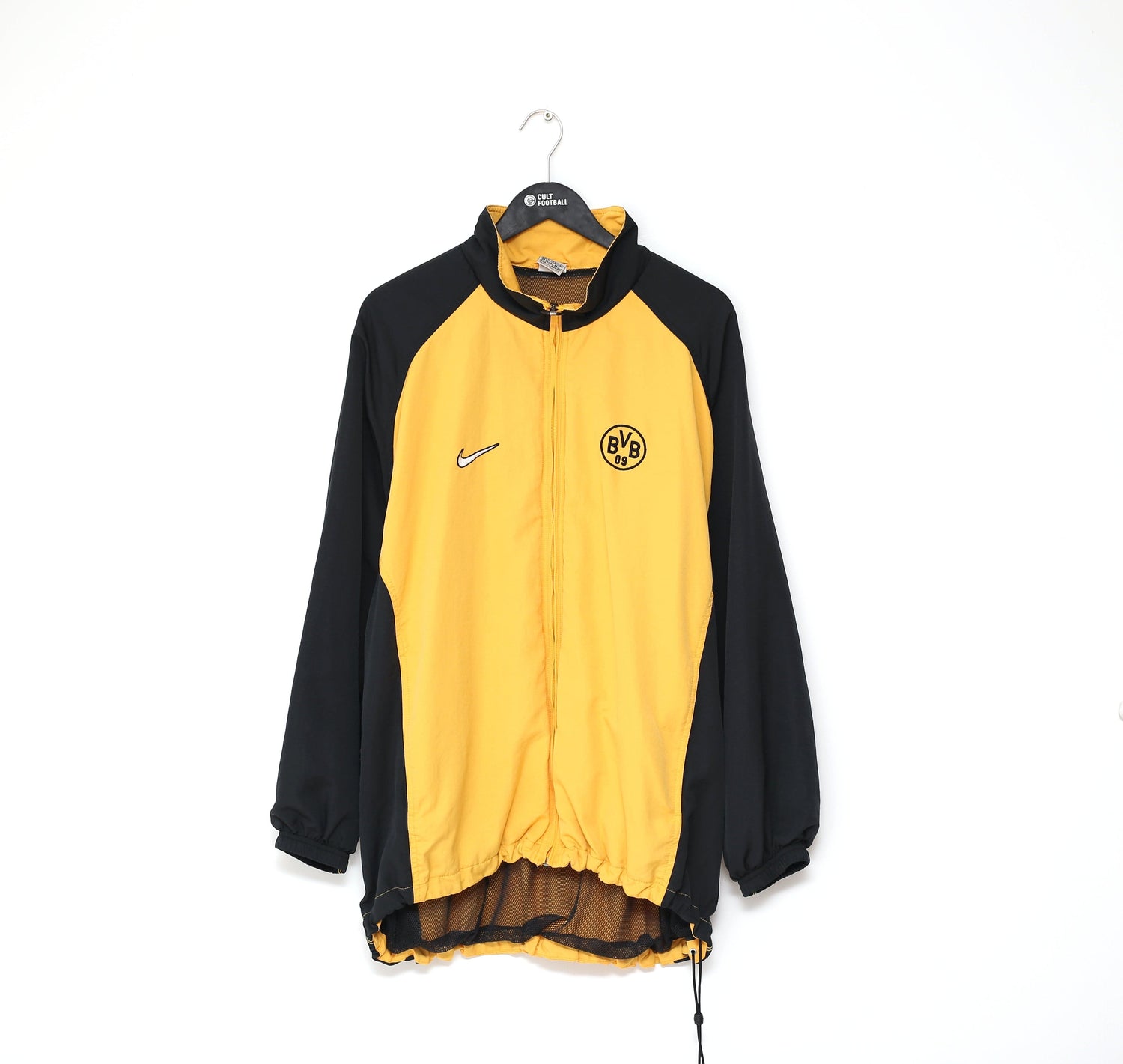 Nike Borussia Dortmund ウィンドブレーカー 1997-98 Borussia Dortmund Nike Track Jacket - 9/10 - (L)