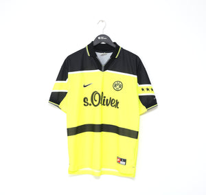 1997/98 BORUSSIA DORTMUND Vintage Nike Home Football Shirt Jersey (L)