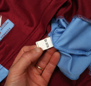 1997/98 DICKS #3 West Ham United Vintage PONY Football Shirt (L)