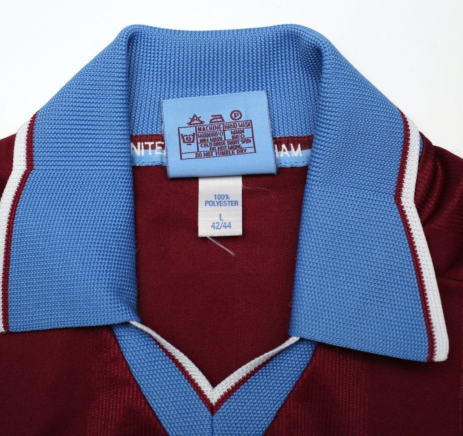1997/98 DICKS #3 West Ham United Vintage PONY Football Shirt (L)