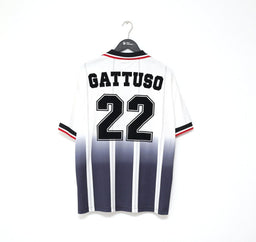 1997/98 GATTUSO #22 Rangers Vintage Nike Away Football Shirt Jersey (XL/XXL)
