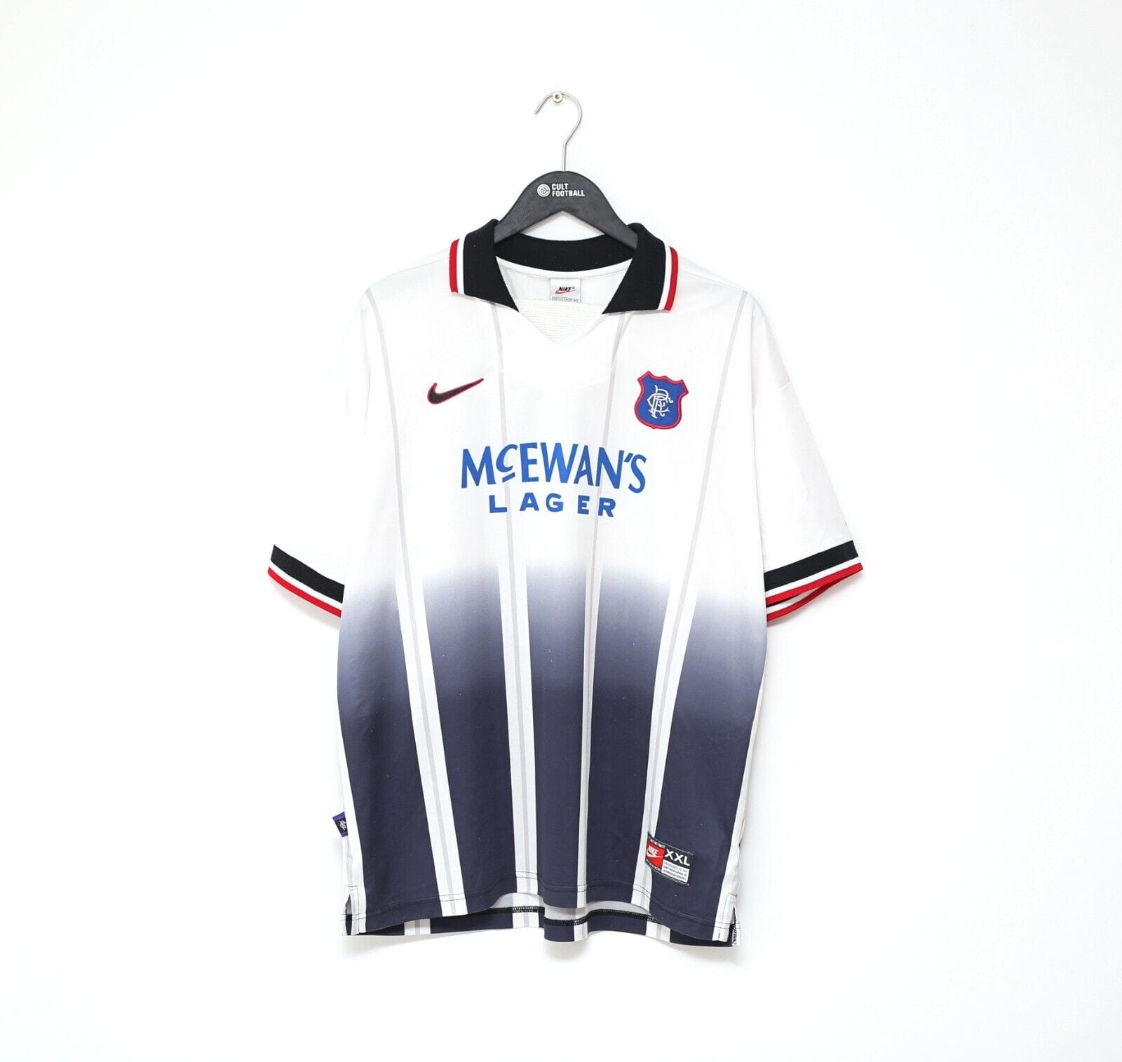 1997/98 GATTUSO #22 Rangers Vintage Nike Away Football Shirt Jersey (XL/XXL)