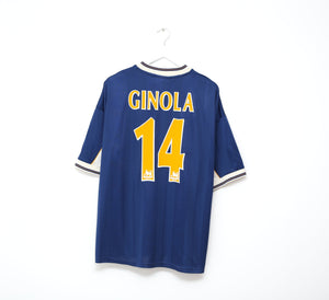 1997/98 GINOLA #14 Tottenham Hotspur Pony Away Football Shirt (XXL)