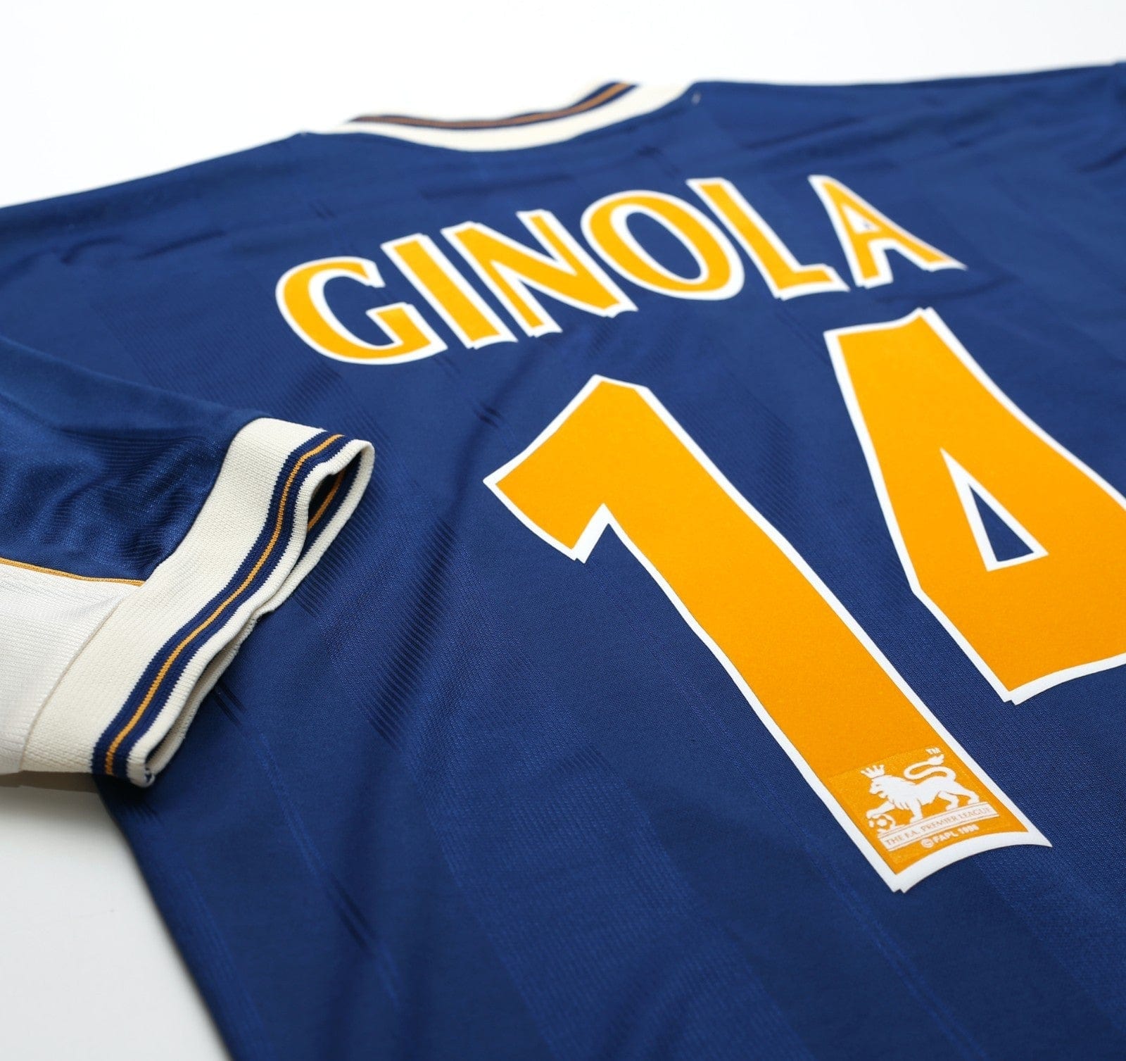 1997/98 GINOLA #14 Tottenham Hotspur Vintage PONY Away Football Shirt (M)