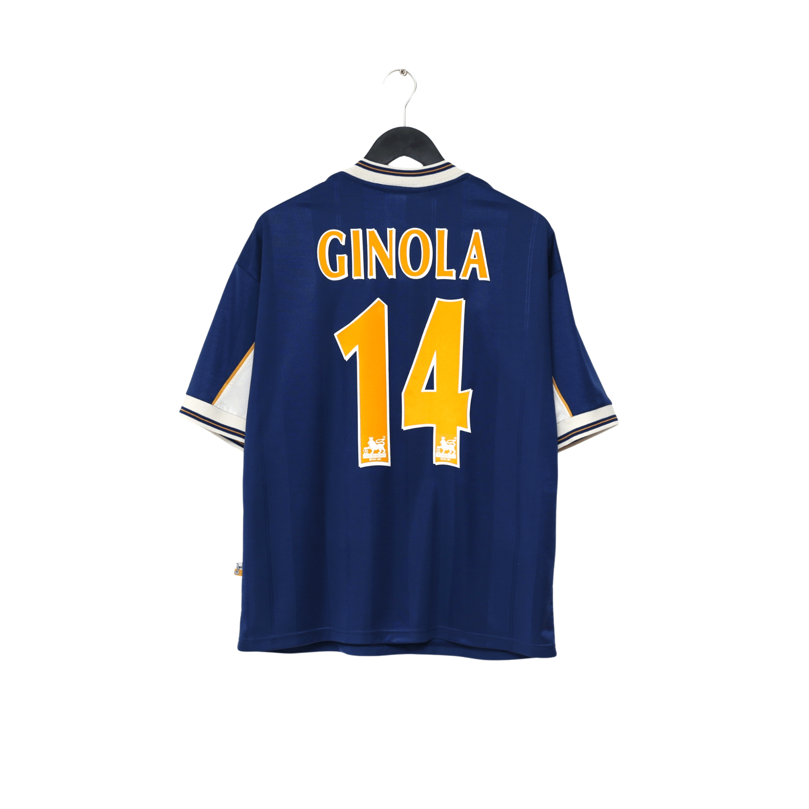 1997/98 Ginola #14 Tottenham Hotspur Vintage PONY Away Football Shirt (M)