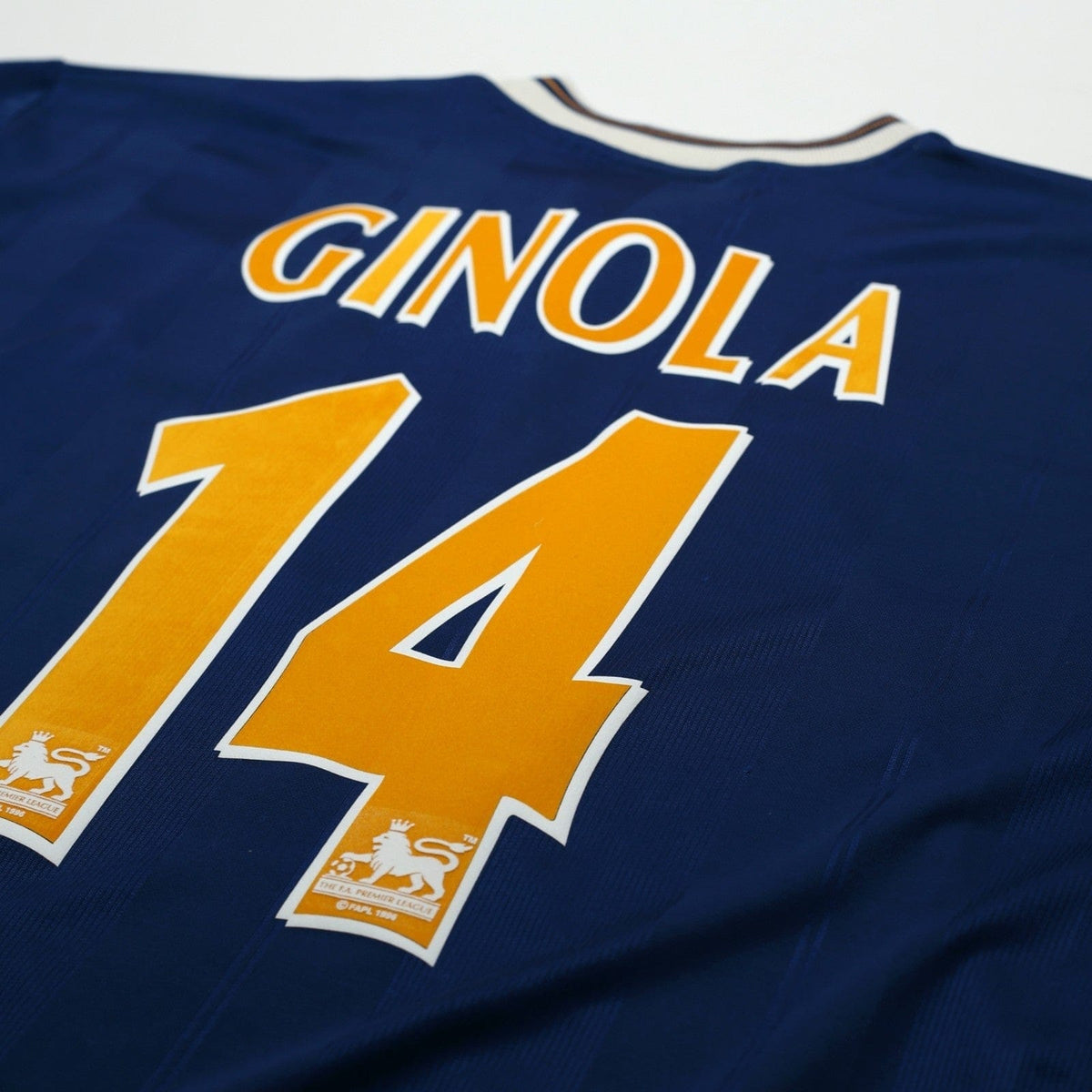 1997/98 Ginola #14 Tottenham Hotspur Vintage PONY Away Football Shirt (M)
