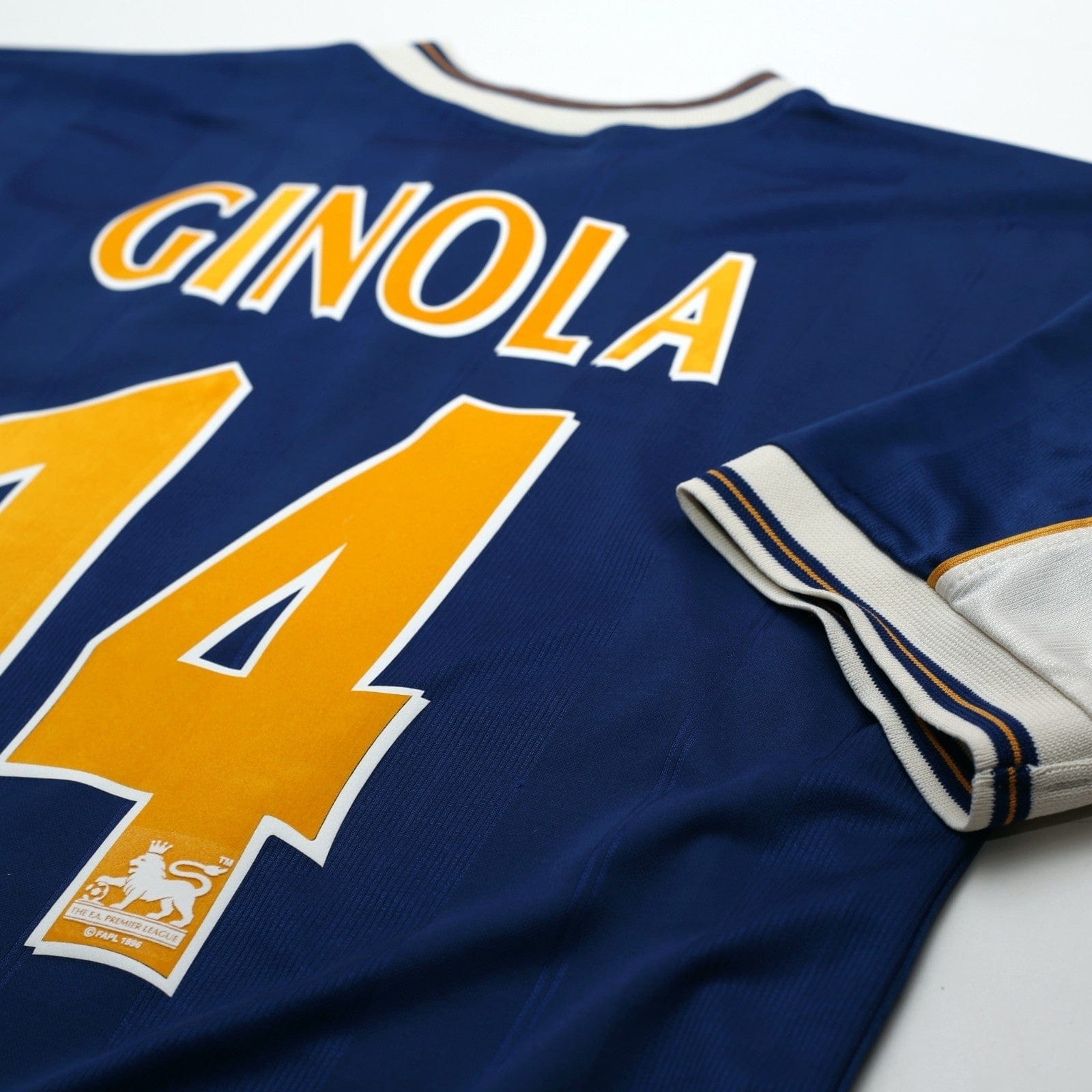 1997/98 Ginola #14 Tottenham Hotspur Vintage PONY Away Football Shirt (M)