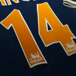 1997/98 Ginola #14 Tottenham Hotspur Vintage PONY Away Football Shirt (M)