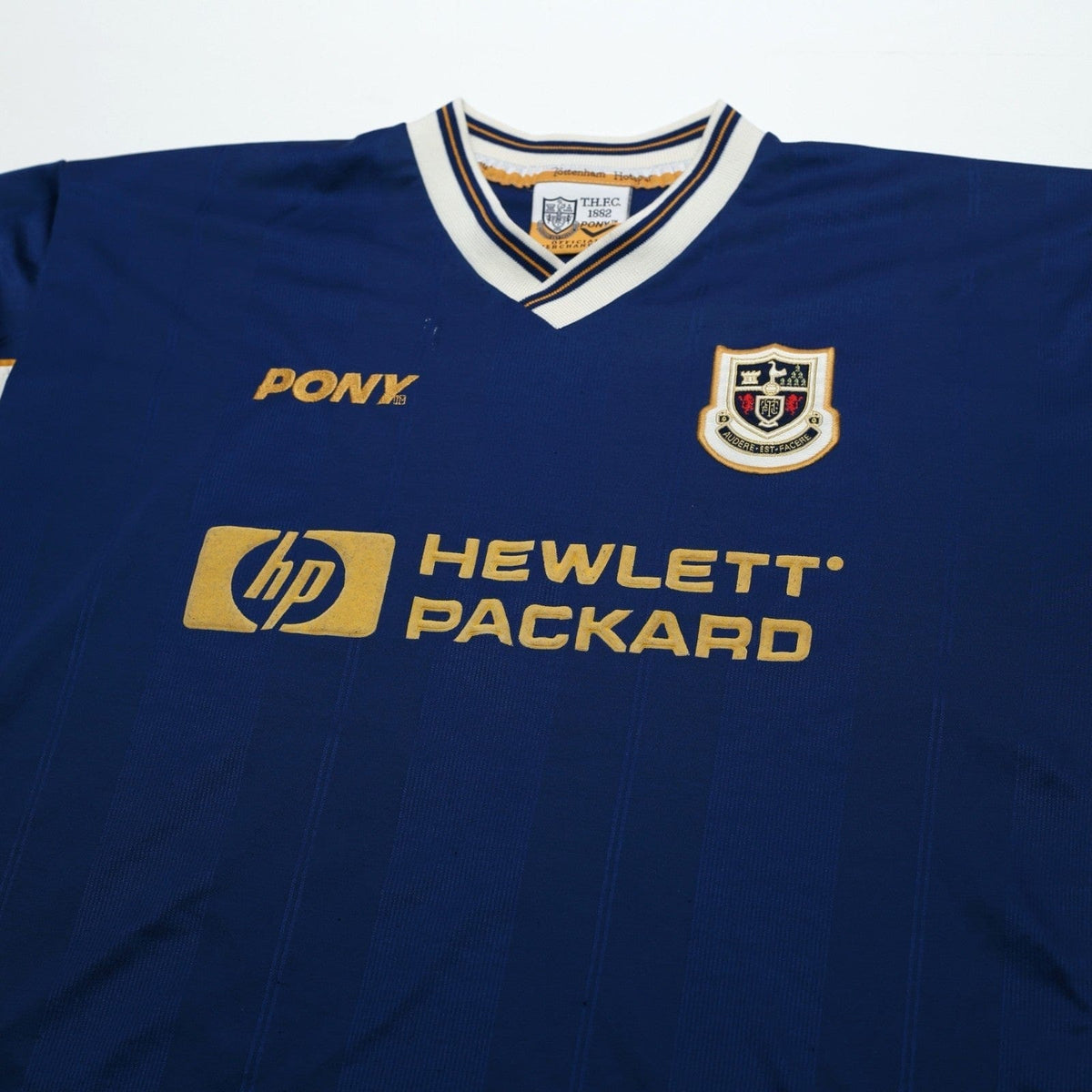 1997/98 Ginola #14 Tottenham Hotspur Vintage PONY Away Football Shirt (M)