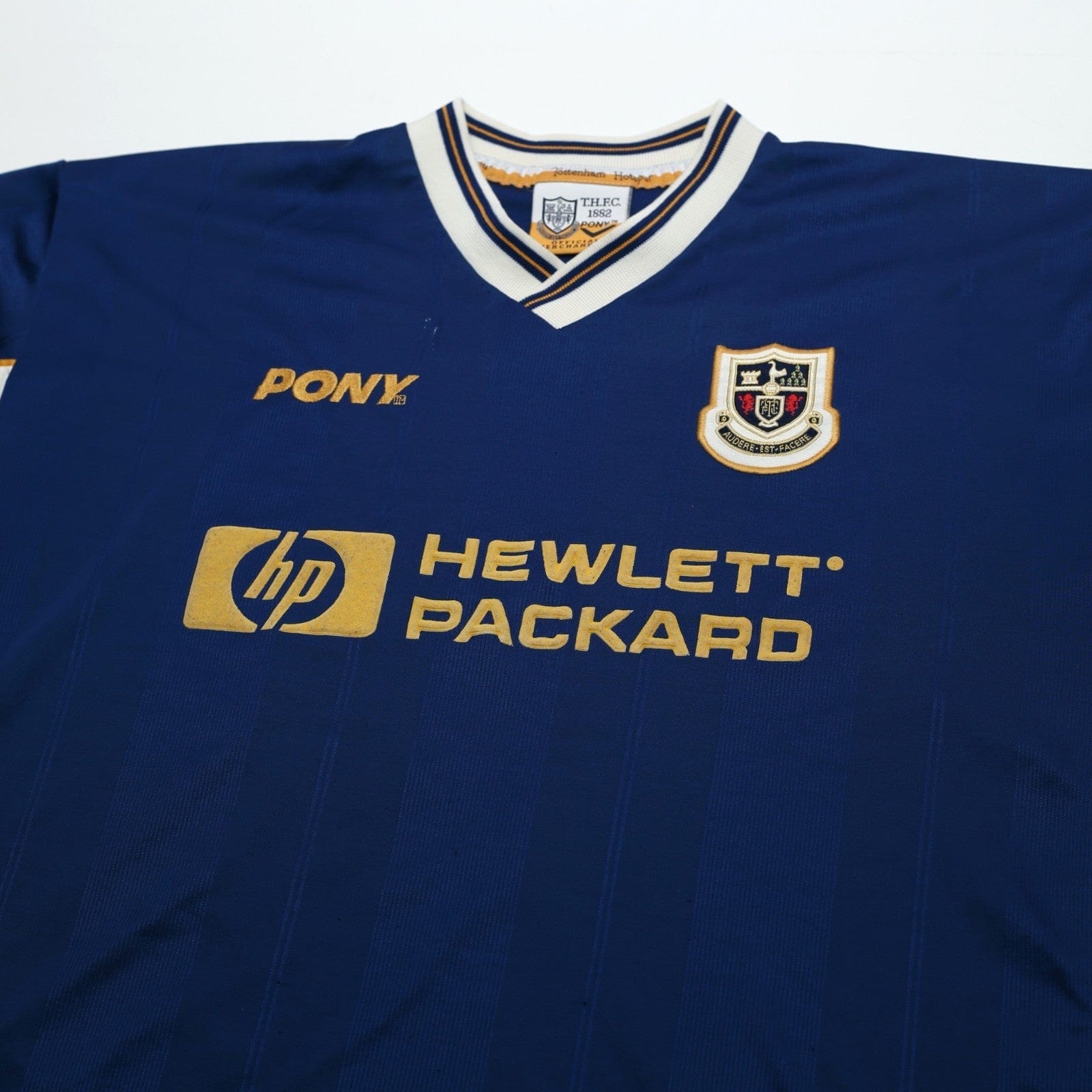 1997/98 Ginola #14 Tottenham Hotspur Vintage PONY Away Football Shirt (M)