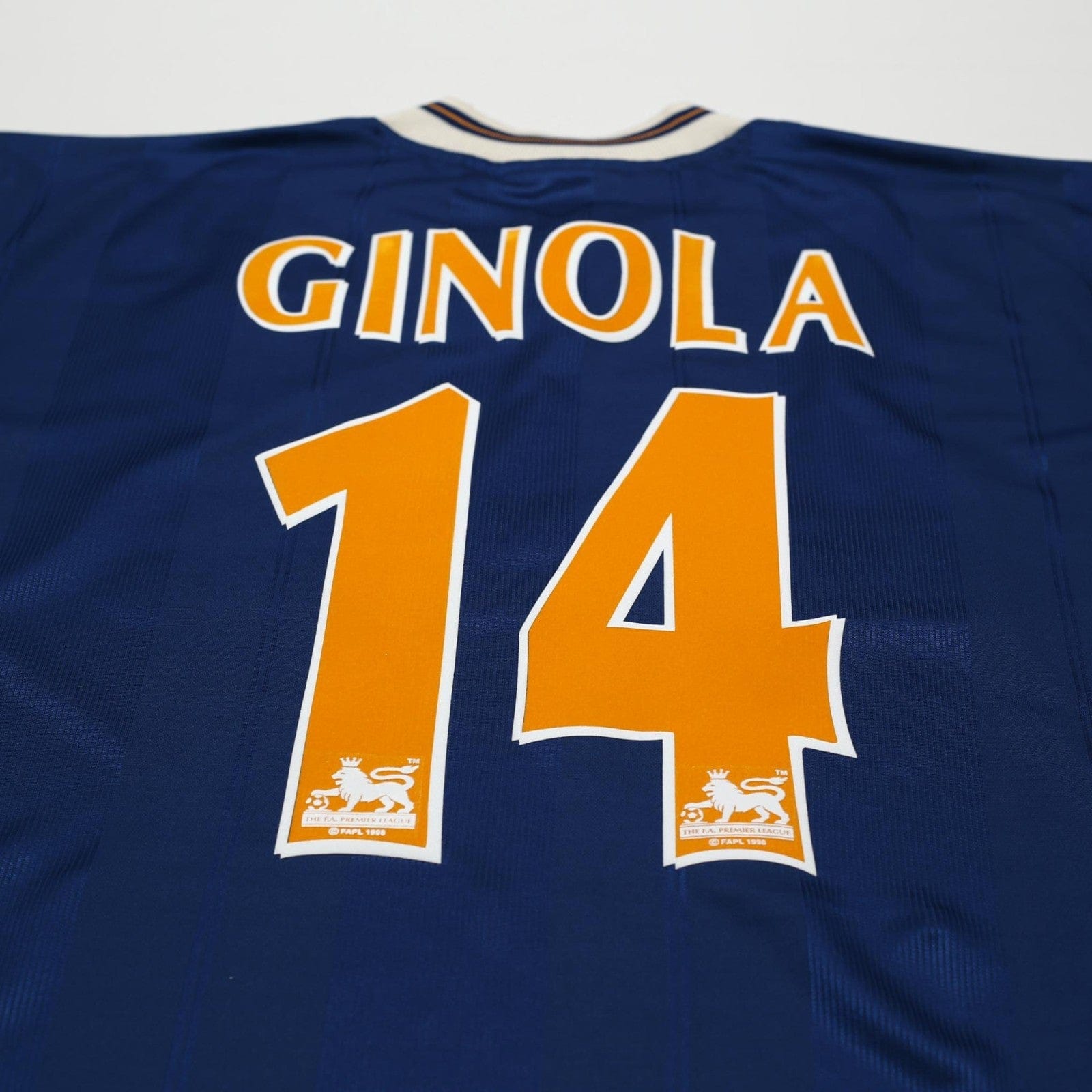 1997/98 Ginola #14 Tottenham Hotspur Vintage PONY Away Football Shirt (S)