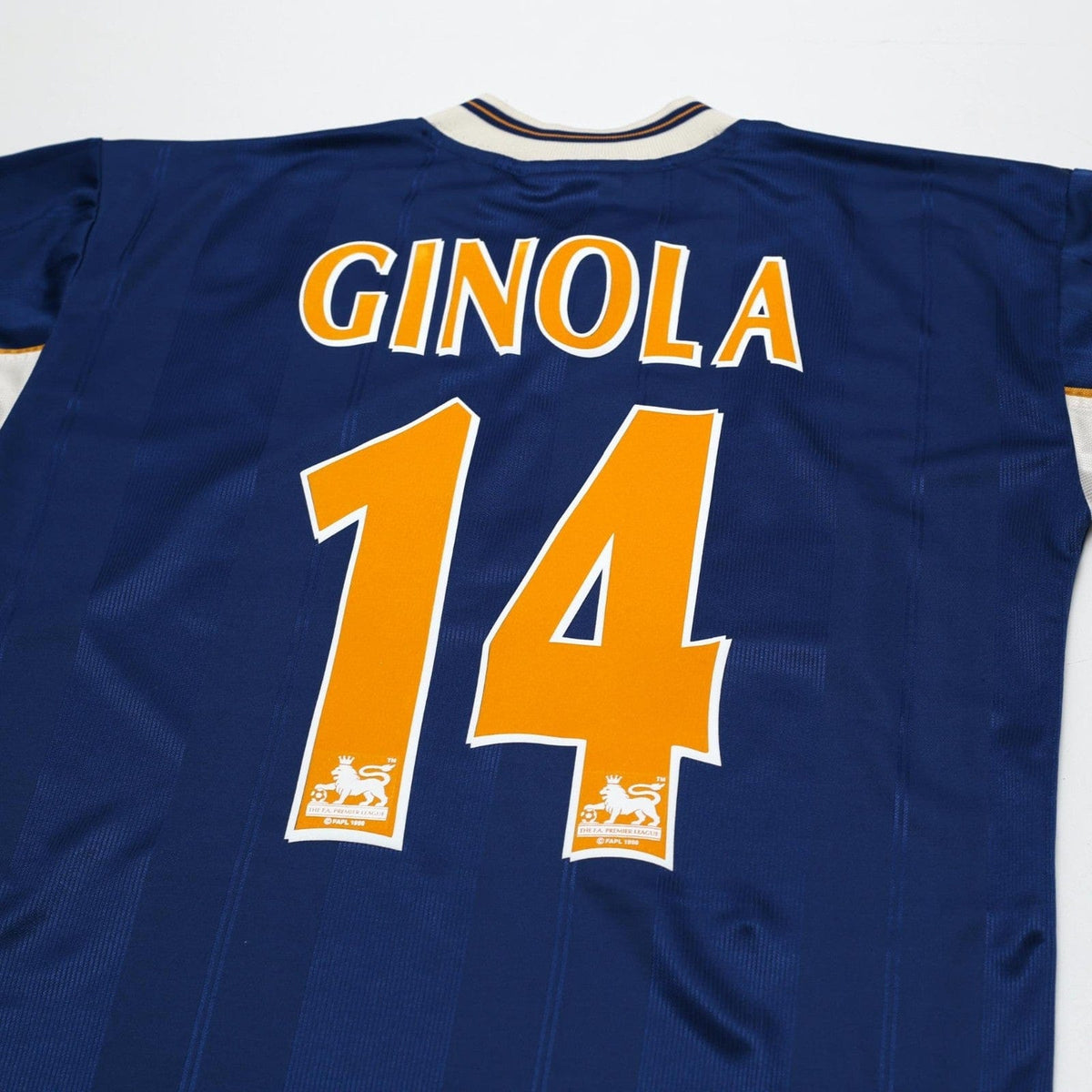 1997/98 Ginola #14 Tottenham Hotspur Vintage PONY Away Football Shirt (S)
