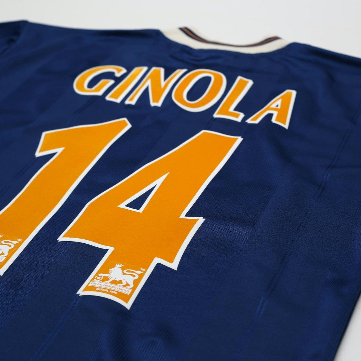 1997/98 Ginola #14 Tottenham Hotspur Vintage PONY Away Football Shirt (S)