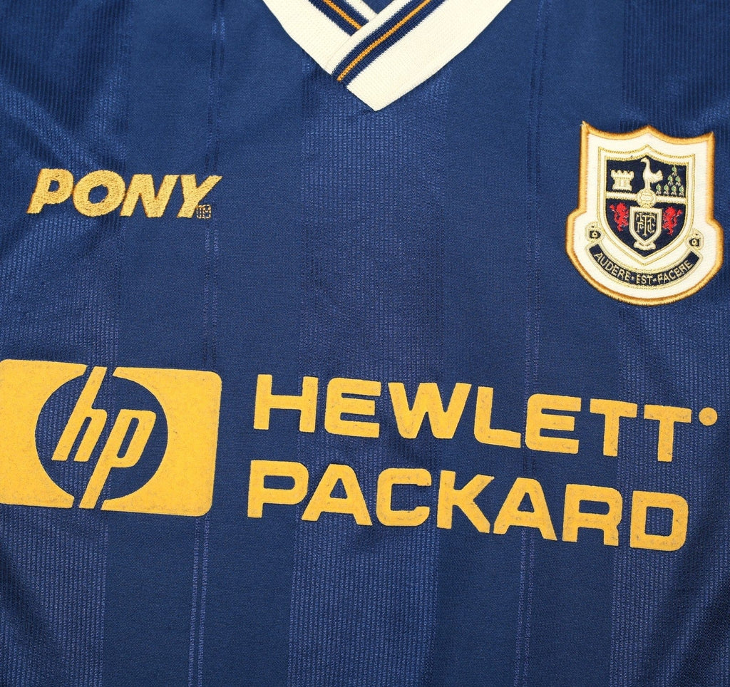 1997/98 GINOLA #14 Tottenham Hotspur Vintage PONY Away Football Shirt (XL)