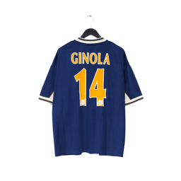 1997/98 GINOLA #14 Tottenham Hotspur Vintage PONY Away Football Shirt (XL)