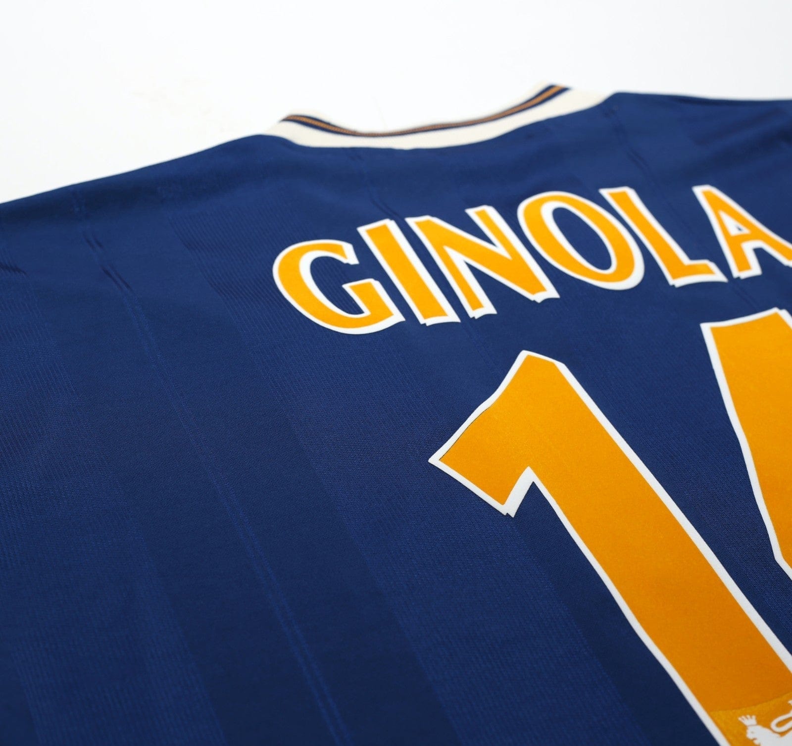 1997/98 GINOLA #14 Tottenham Hotspur Vintage PONY Away Football Shirt (XL)
