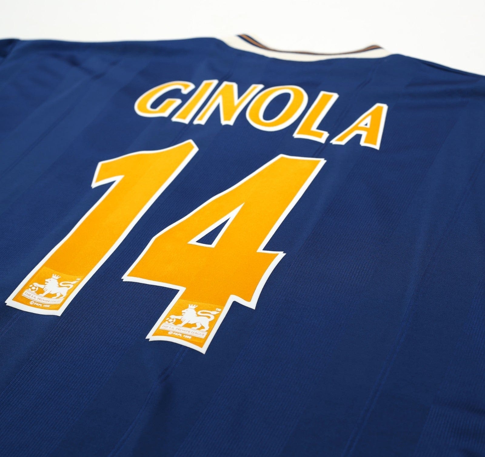 1997/98 GINOLA #14 Tottenham Hotspur Vintage PONY Away Football Shirt (XL)