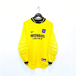 1997/98 GORAM #1 Rangers Vintage Nike Home GK Football Shirt (M) Scotland