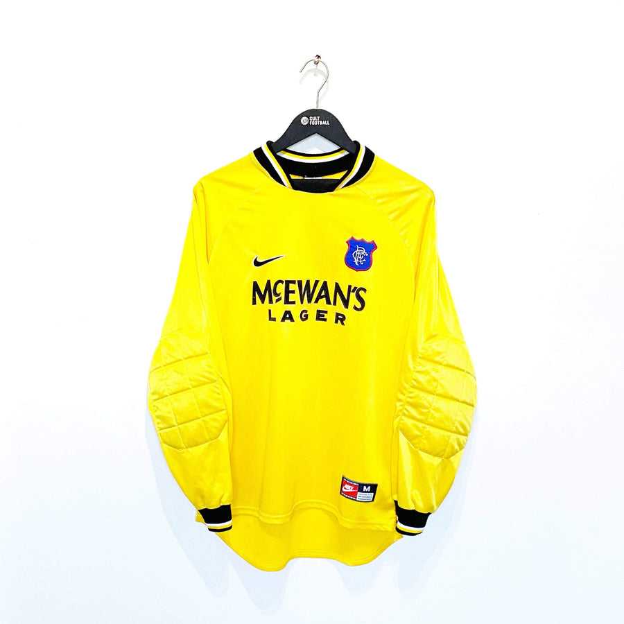1997/98 GORAM #1 Rangers Vintage Nike Home GK Football Shirt (M) Scotland