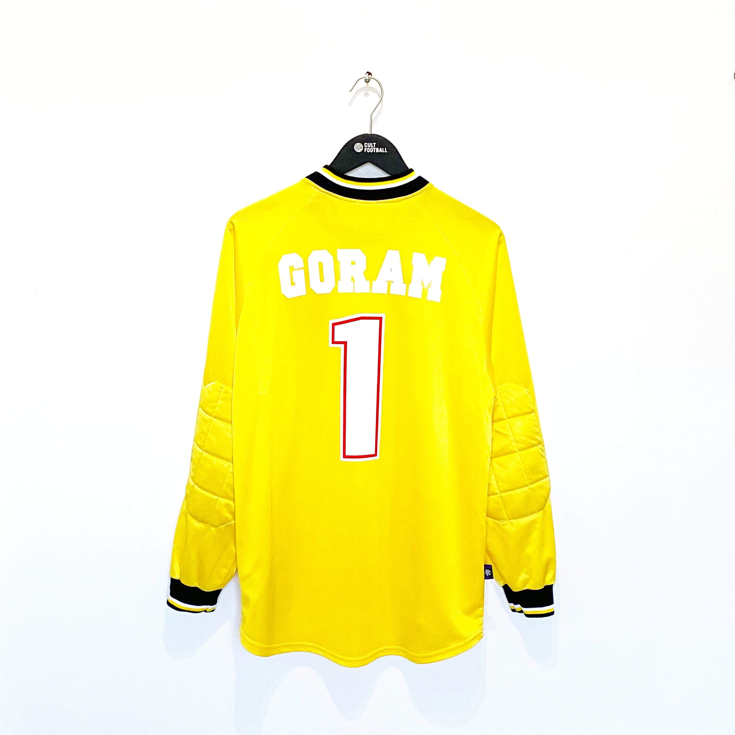 1997/98 GORAM #1 Rangers Vintage Nike Home GK Football Shirt (M) Scotland