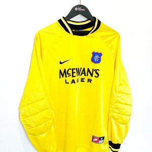 1997/98 GORAM #1 Rangers Vintage Nike Home GK Football Shirt (M) Scotland