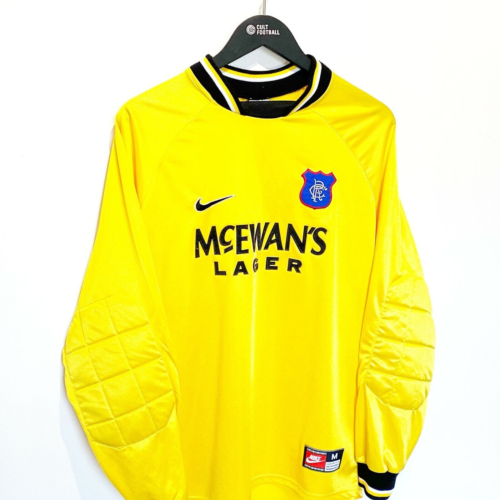 1997/98 GORAM #1 Rangers Vintage Nike Home GK Football Shirt (M) Scotland